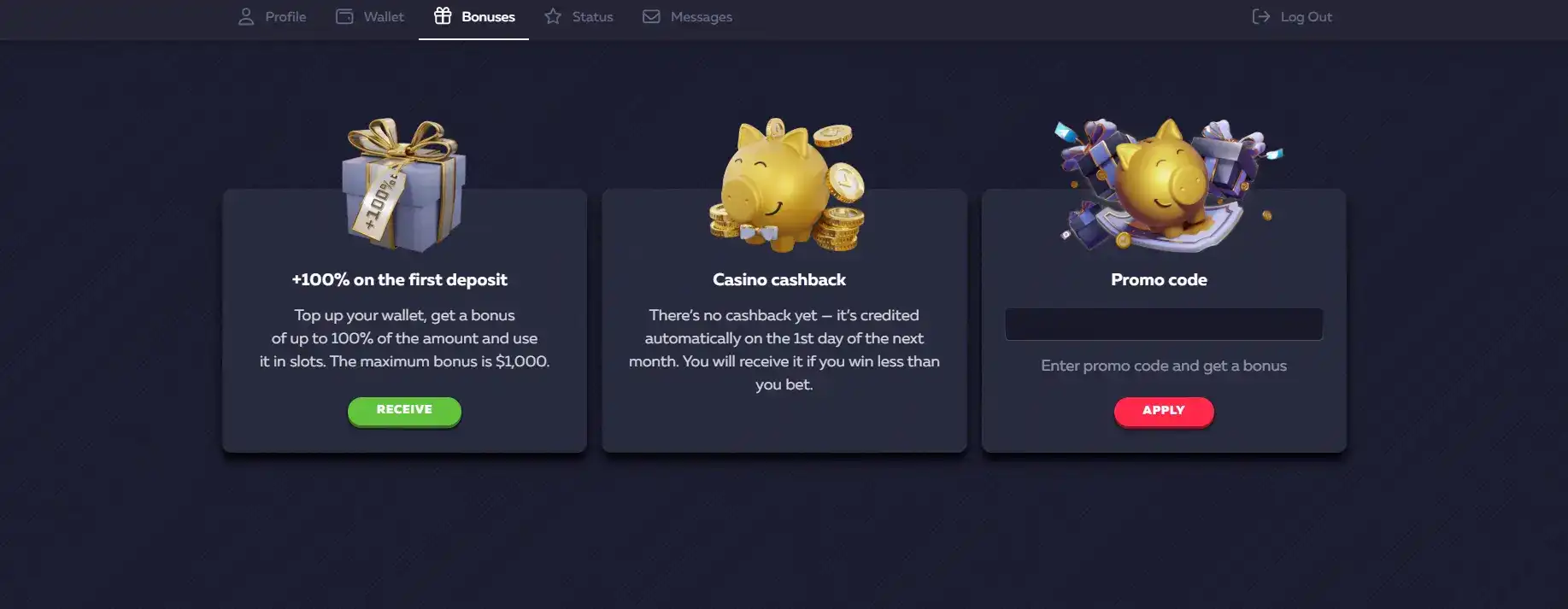 Vavada bonus
